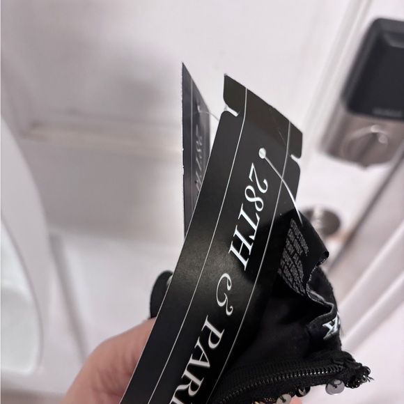 Macys 28th & Park Black Sequined Sheer Top New with all tags - Picture 10 of 12